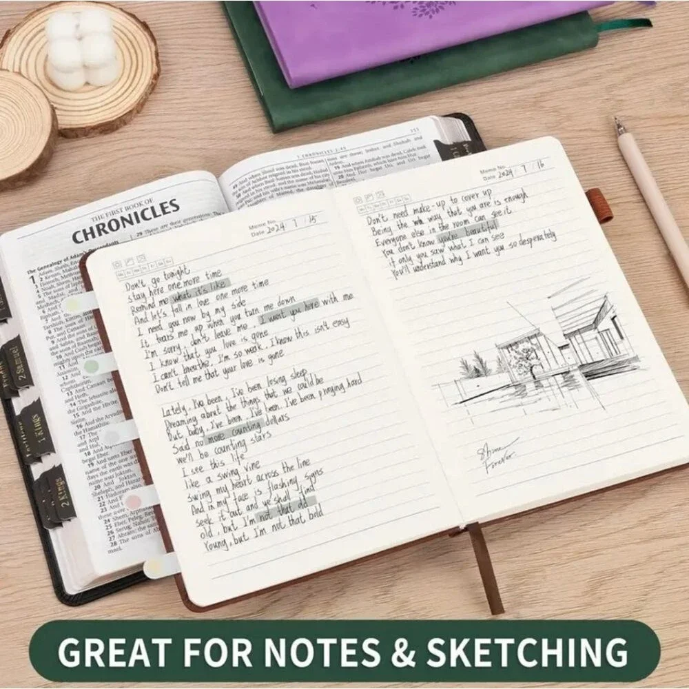 Purple Tree Of Life Design Journal Faux Vegan Leather Notebook Diary Man…